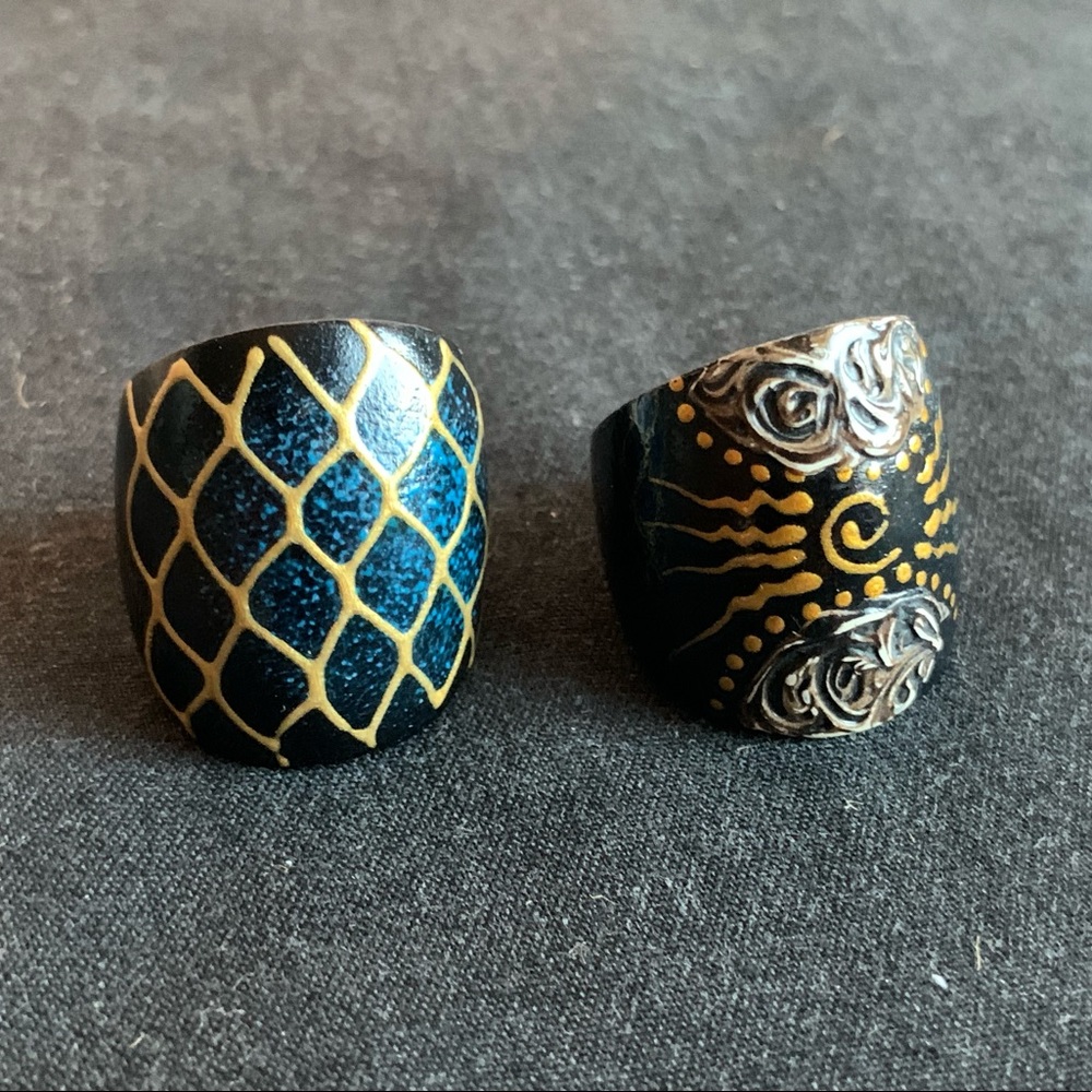Hand crafted oriental rings